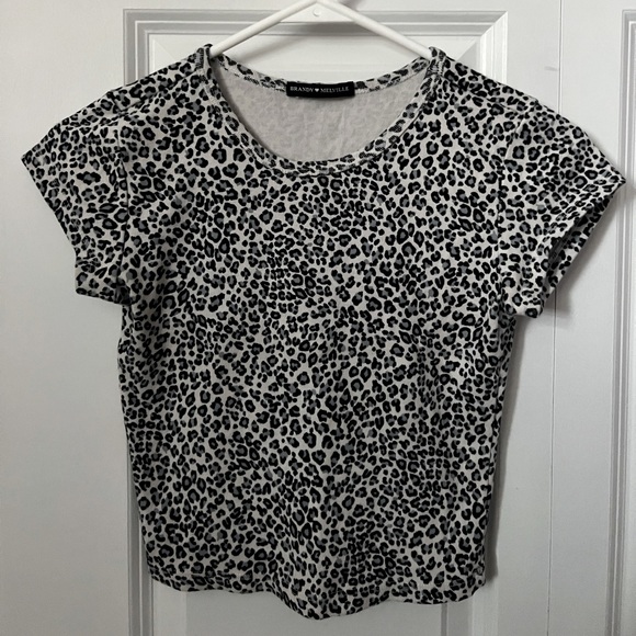 Brandy Melville blue cheetah top - Picture 2 of 3